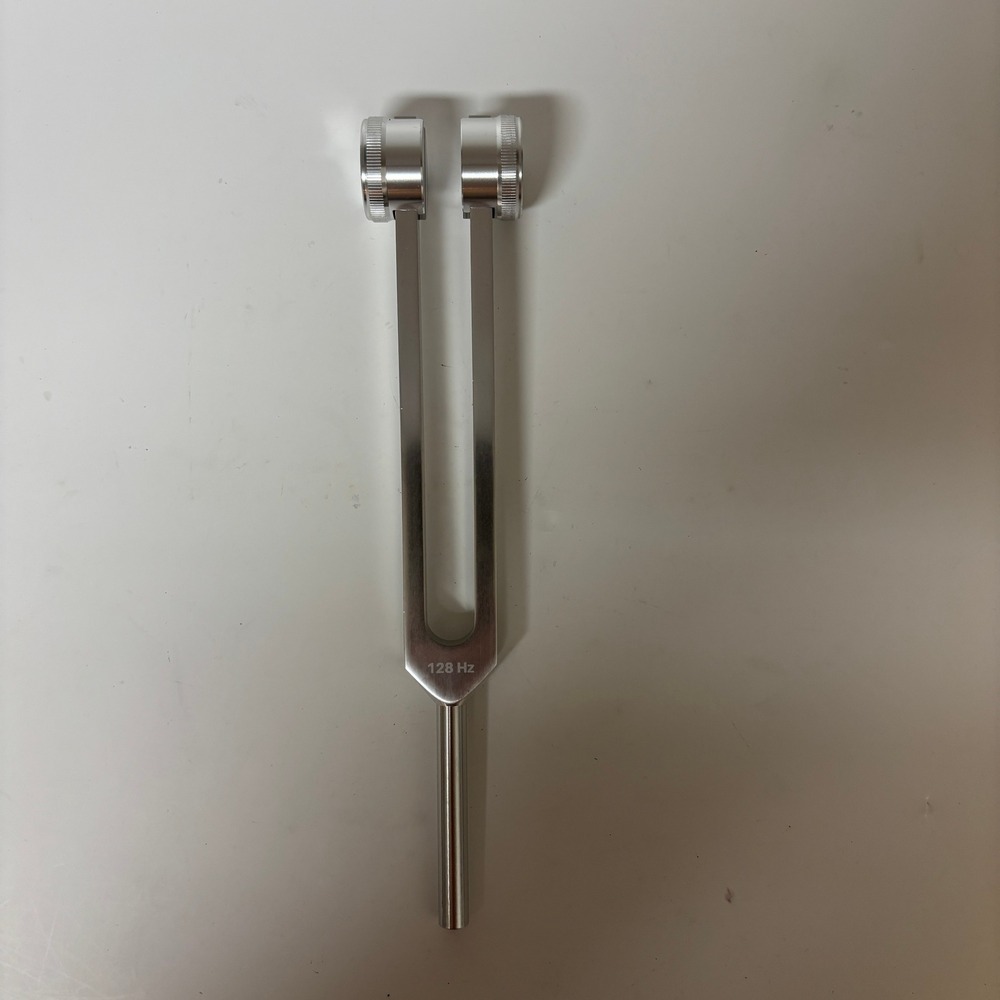 128 Hz Weighted Tuning Fork Set Sound Healing Cymatics Meditation Stress Relief - Picture 2 of 4